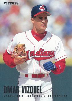 1996 Fleer Cleveland Indians #18 Omar Vizquel Front