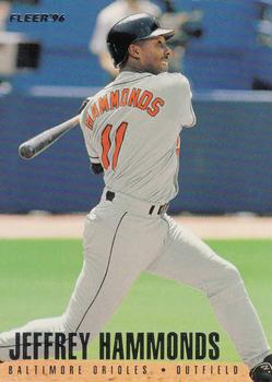 1996 Fleer Baltimore Orioles #6 Jeffrey Hammonds Front