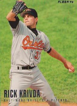 1996 Fleer Baltimore Orioles #9 Rick Krivda Front