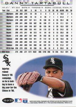 1996 Fleer Chicago White Sox #16 Danny Tartabull Back