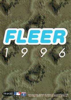 1996 Fleer Chicago White Sox #19 White Sox Logo Card Back