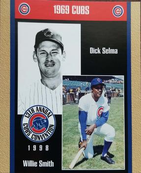 1998 Chicago Cubs Fan Convention #26 1969 Cubs (Dick Selma / Willie Smith) Front