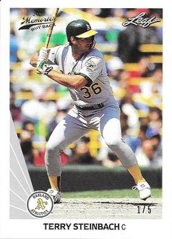 2012 Leaf Memories - 90 Leaf Buyback Gold #252 Terry Steinbach Front