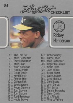 2012 Leaf Memories - 90 Leaf Buyback Silver #84 Rickey Henderson Front