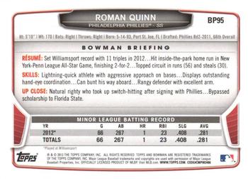 2013 Bowman - Prospects Hometown #BP95 Roman Quinn Back