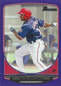 2013 Bowman - Prospects Purple #BP76 Brian Goodwin Front