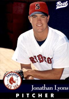 1997 Best Sarasota Red Sox #13 Jonathan Lyons Front