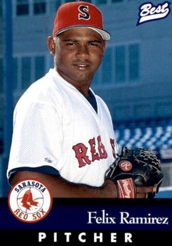 1997 Best Sarasota Red Sox #21 Felix Ramirez Front