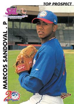 2000 Multi-Ad South Atlantic League Top Prospects #28 Marcos Sandoval Front