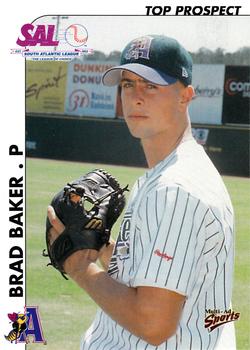 2000 Multi-Ad South Atlantic League Top Prospects #3 Brad Baker Front