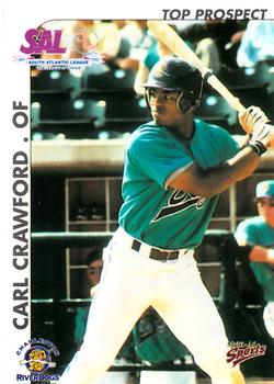 2000 Multi-Ad South Atlantic League Top Prospects #9 Carl Crawford Front