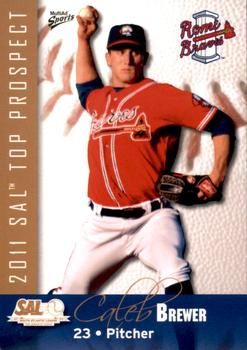 2011 MultiAd South Atlantic League Top Prospects #4 Caleb Brewer Front