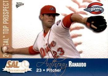 2011 MultiAd South Atlantic League Top Prospects #20 Anthony Ranaudo Front