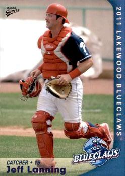 2011 MultiAd Lakewood BlueClaws #19 Jeff Lanning Front