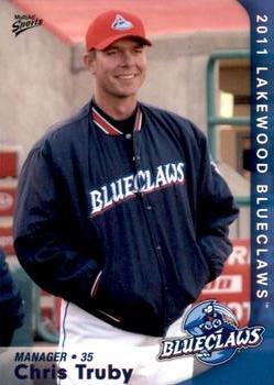 2011 MultiAd Lakewood BlueClaws #31 Chris Truby Front