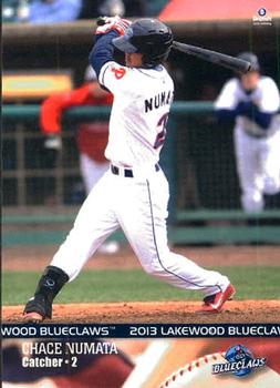 2013 Brandt Lakewood BlueClaws #17 Chace Numata Front