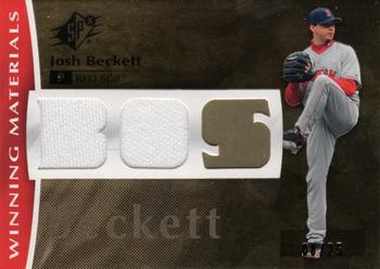 2008 SPx - Winning Materials Dual Limited Patch Team Initials #WM-JO Josh Beckett Front