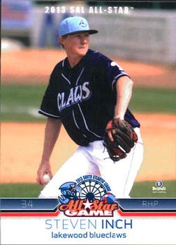 2013 Brandt South Atlantic League North Division All-Stars #16 Steven Inch Front