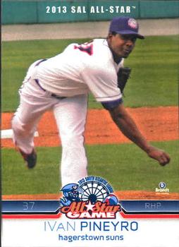 2013 Brandt South Atlantic League North Division All-Stars #20 Ivan Pineyro Front