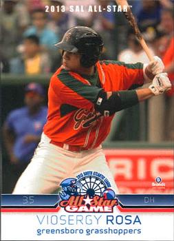 2013 Brandt South Atlantic League North Division All-Stars #23 Viosergy Rosa Front