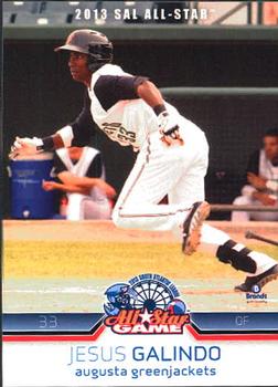 2013 Brandt South Atlantic League South Division All-Stars #11 Jesus Galindo Front
