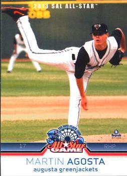 2013 Brandt South Atlantic League South Division All-Stars #1 Martin Agosta Front