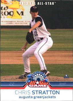 2013 Brandt South Atlantic League South Division All-Stars #24 Chris Stratton Front