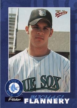 2000 Multi-Ad Utica Blue Sox #5 Michael Flannery Front