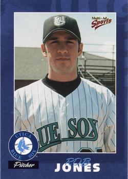 2000 Multi-Ad Utica Blue Sox #6 Rob Jones Front
