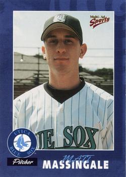 2000 Multi-Ad Utica Blue Sox #7 Matt Massingale Front