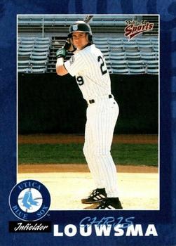 2000 Multi-Ad Utica Blue Sox #26 Chris Louwsma Front