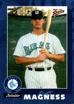 2000 Multi-Ad Utica Blue Sox #27 Pat Magness Front