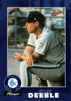 2000 Multi-Ad Utica Blue Sox #37 Jon Deeble Front