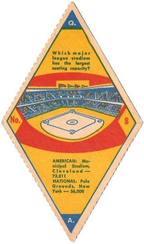 1949 Smack-A-Roo (R447) #8 Which major league stadium... Front
