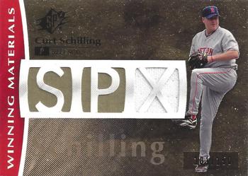 2008 SPx - Winning Materials SPx - Die Cut 150 #WM-CS Curt Schilling Front