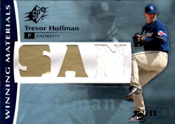 2008 SPx - Winning Materials Team Initials 99 #WM-HO Trevor Hoffman Front