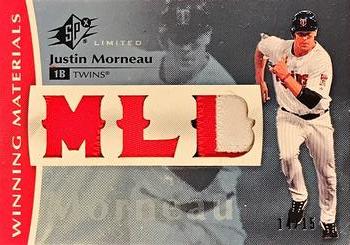 2008 SPx - Winning Materials Triple Limited Patch 15 #WM-MO Justin Morneau Front