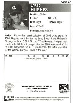 2006 Choice New York-Penn League Top Prospects #08 Jared Hughes Back