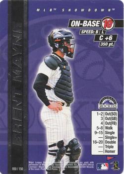 2000 MLB Showdown Pennant Run 1st Edition - Unlimited #050 Brent Mayne Front