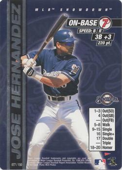 2000 MLB Showdown Pennant Run 1st Edition - Unlimited #077 Jose Hernandez Front