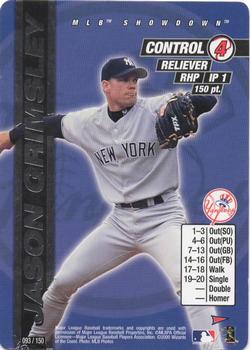 2000 MLB Showdown Pennant Run 1st Edition - Unlimited #093 Jason Grimsley Front
