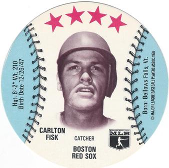 1976 Isaly's/Sweet William Discs #NNO Carlton Fisk Front