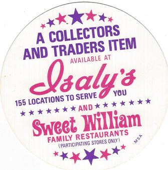 1976 Isaly's/Sweet William Discs #NNO Fred Lynn Back
