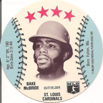 1976 Isaly's/Sweet William Discs #NNO Bake McBride Front