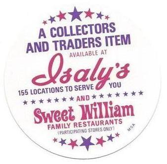 1976 Isaly's/Sweet William Discs #NNO Rusty Staub Back