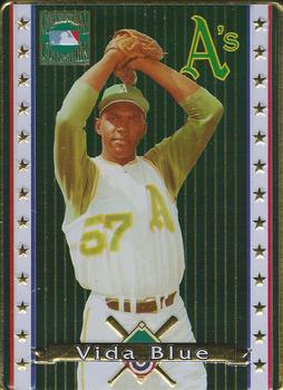 1993 Metallic Impressions Cooperstown Collection #2 Vida Blue Front