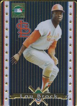 1993 Metallic Impressions Cooperstown Collection #5 Lou Brock Front