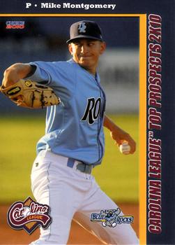 2010 Choice Carolina League Top Prospect 30 #22 Mike Montgomery Front