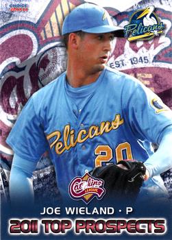 2011 Choice Carolina League Top Prospect 30 #11 Joe Wieland Front