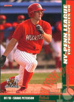2008 Choice New York-Penn League Top Prospects #22 Shane Peterson Front